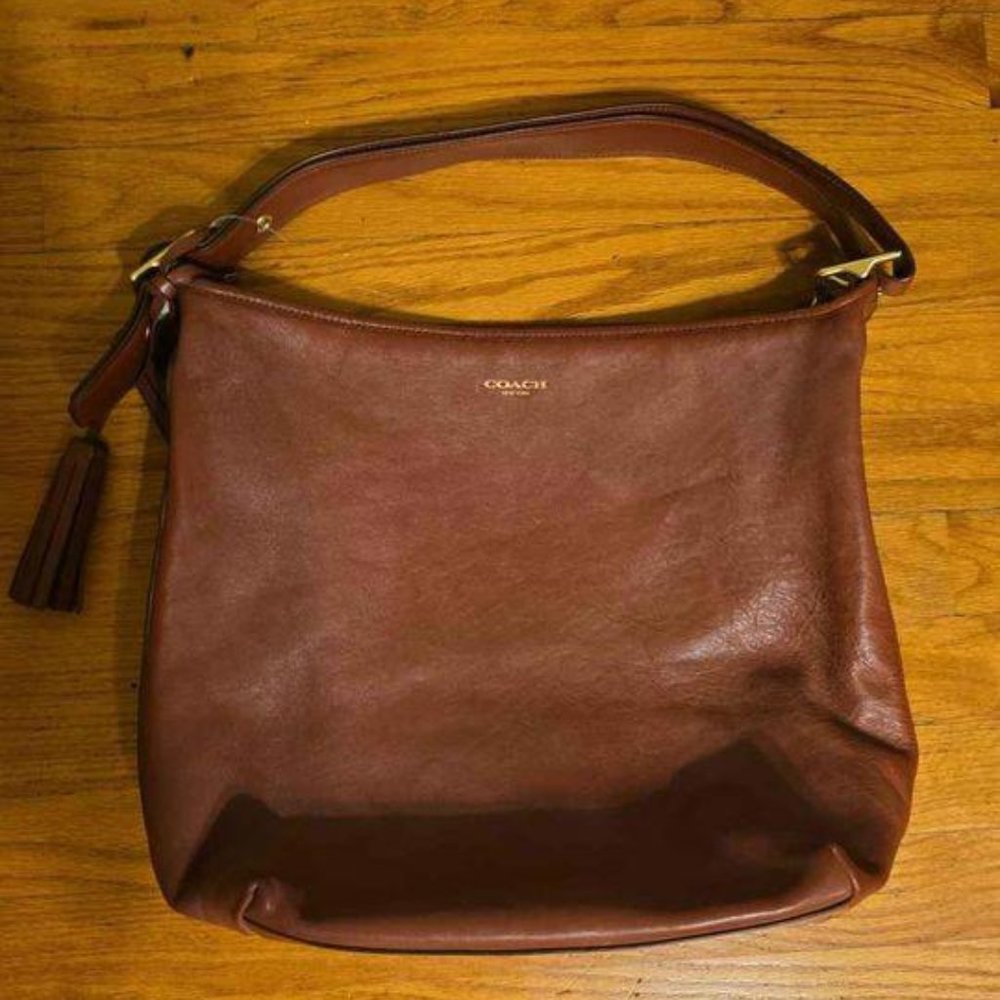 Red Leather Coach Purse